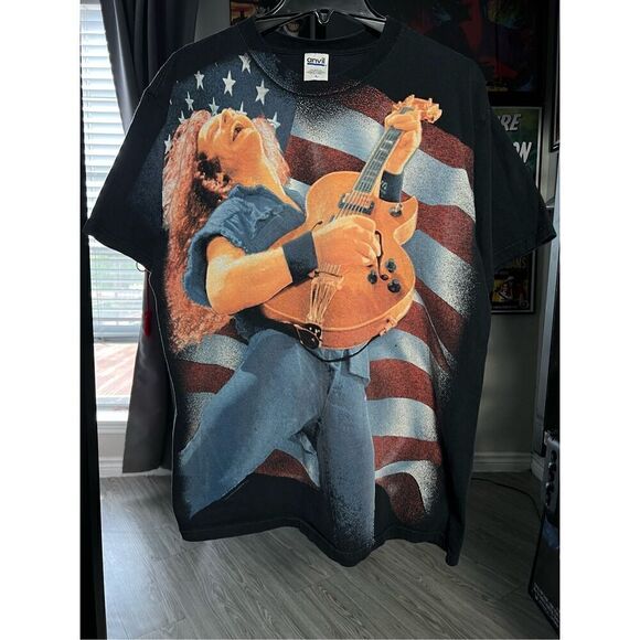 Vintage Y2K Ted Nugent One Nation Under Ted AOP Tee - Picture 1 of 6